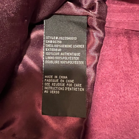 Guillaume Vintage Plum Genuine Leather Jacket - Picture 11 of 14